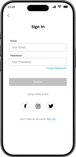 Sign In Screen