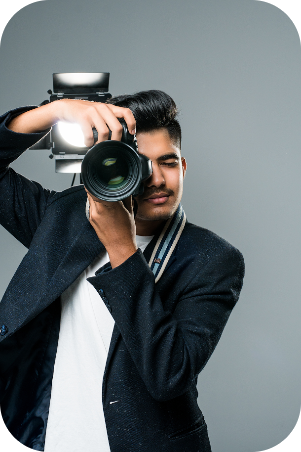 Photographer with Camera