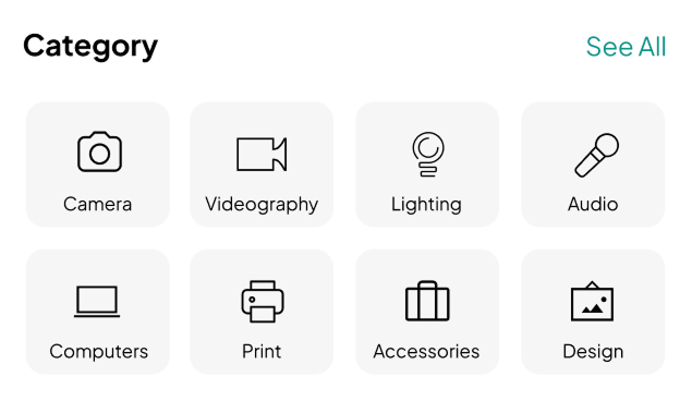 Category Grid UI