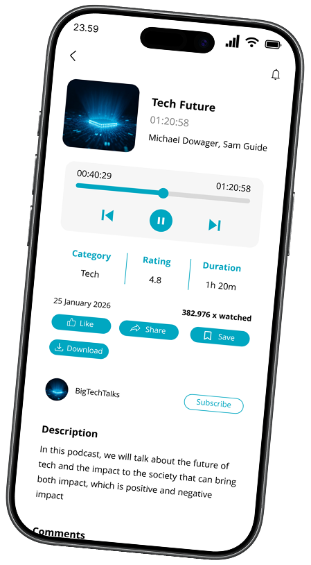 Podcast App Screen 1